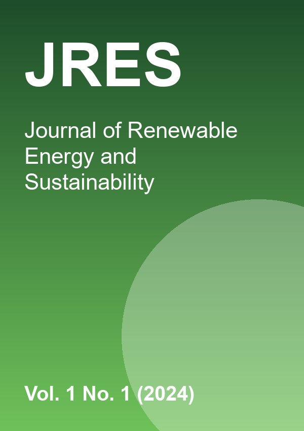 Sampul Jurnal Energi Terbarukan dan Keberlanjutan Vol. 1 No. 1